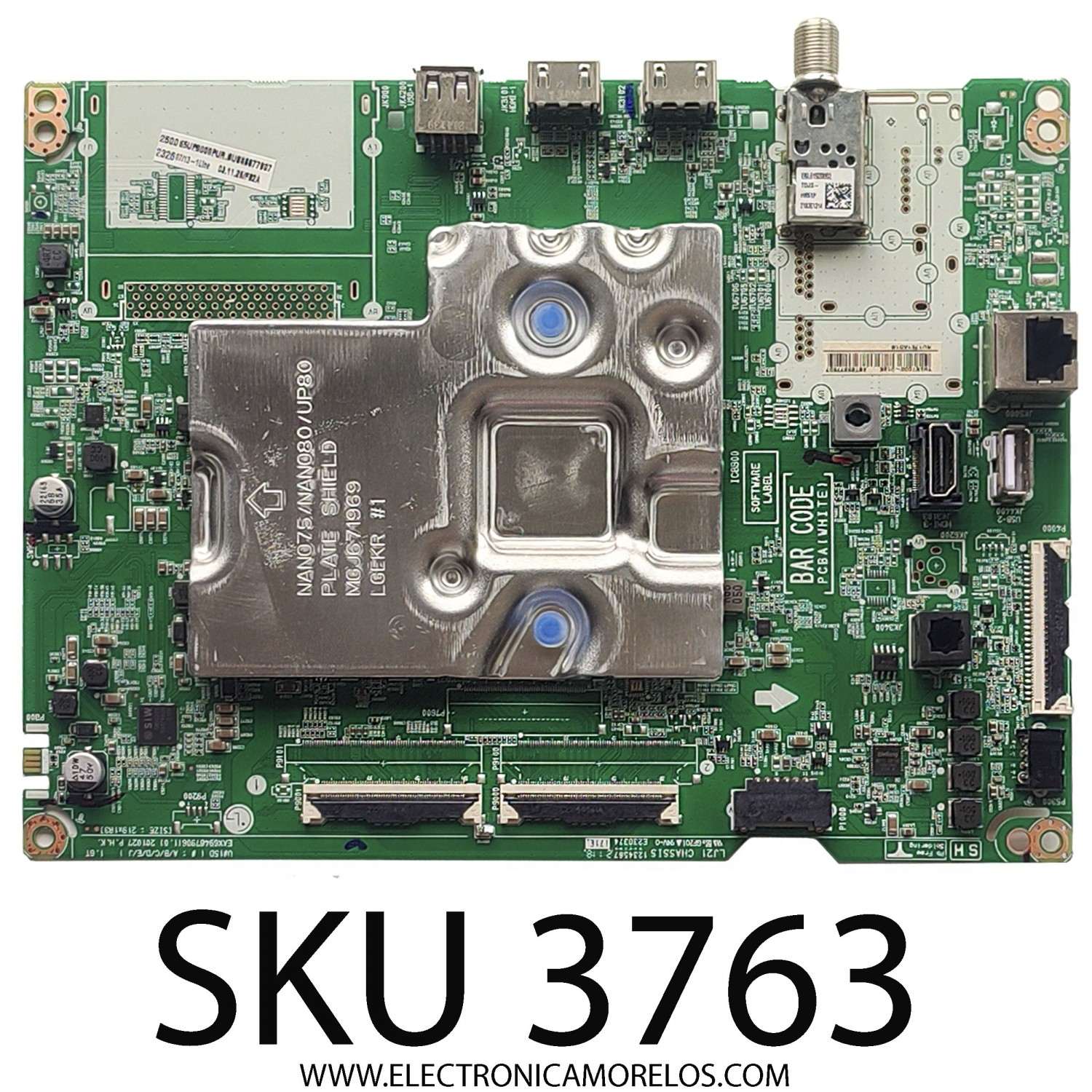 MAIN PARA TV LG / NUMERO DE PARTE EBT66677907 / EAX69487906(1.0) / PANEL NC650TQG-AAKH1 / DISPLAY LC650EQC(SP)(A1) / MODELO 65UP8000PUR.BUSYLKR	